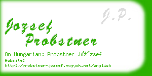 jozsef probstner business card